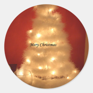 Sticker Rond Hakuna Matata Joyeux Noël blanc