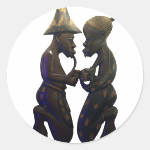 Sticker Rond Hakuna Matata S'amuser Old School est le meilleur