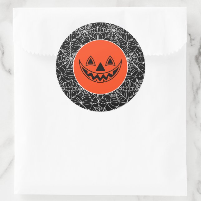 Sticker Rond Halloween (Sac)