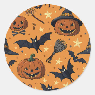 Sticker Rond Halloween