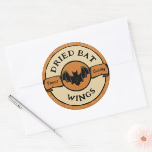 Sticker Rond halloween chauve-souris