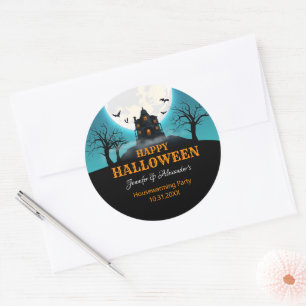 Sticker rond Halloween classique