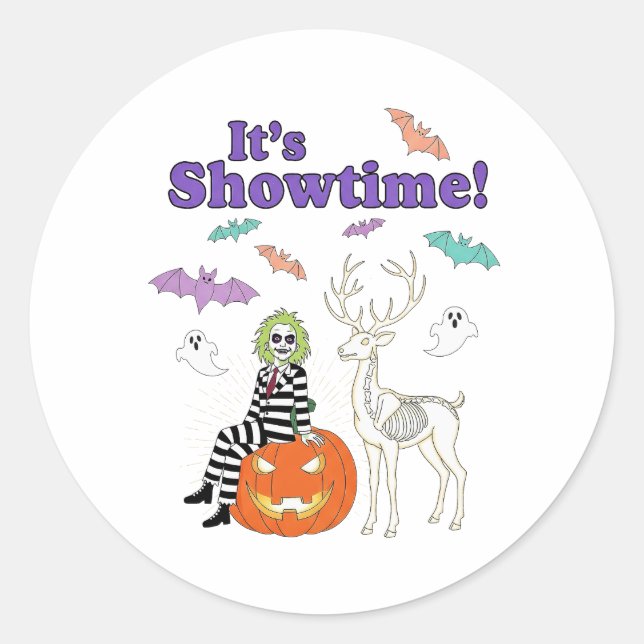 Sticker Rond Halloween créatif (Devant)