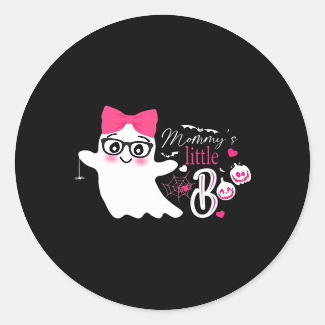 Sticker Rond Halloween du petit garçon de maman (Devant)