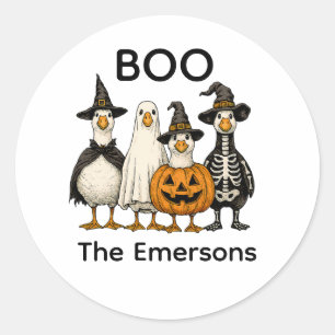 Sticker Rond Halloween Éffrayant