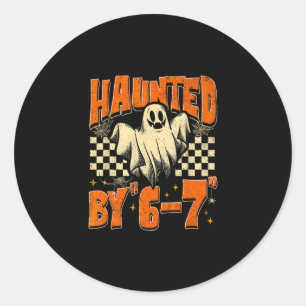 Sticker Rond Halloween effrayant 67 Six Seven Meme 1 (10)