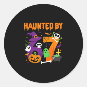 Sticker Rond Halloween effrayant 67 Six Seven Meme 1 (17)