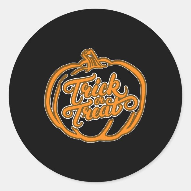Sticker Rond Halloween effrayant Et Drôle 1 (Devant)