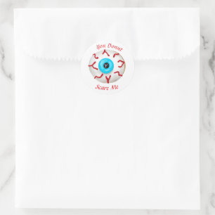 Sticker Rond Halloween Éffrayant Monster Eye Donut