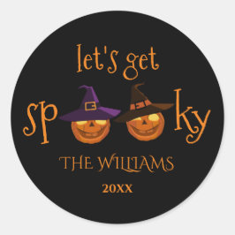 Sticker Rond Halloween Éffrayants personnalisées