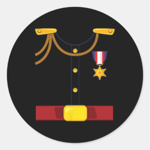 Sticker Rond Halloween festive Prince Charming Costume