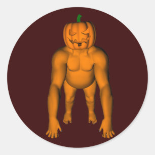 Sticker Rond Halloween Gorilla
