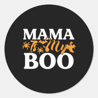 Sticker Rond Halloween Mama est mon anniversaire de naissance