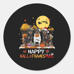 Sticker Rond Halloween Thanksgi