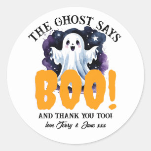 Sticker Rond Halloween Trick ou Treat Party Faveurs, Éffrayant 
