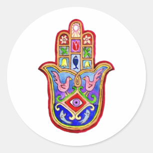 Sticker Rond Hamsa