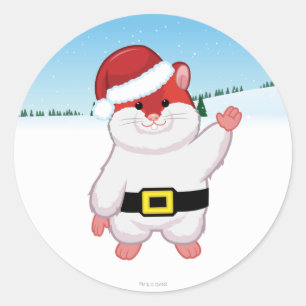 Sticker Rond Hamster