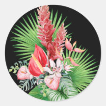 Hana hou ! (Noir) Arrangement de fleurs hawaïennes