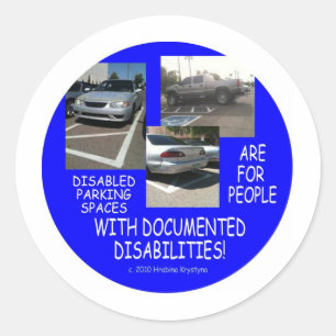 STICKER ROND HANDICAP GARANT 9