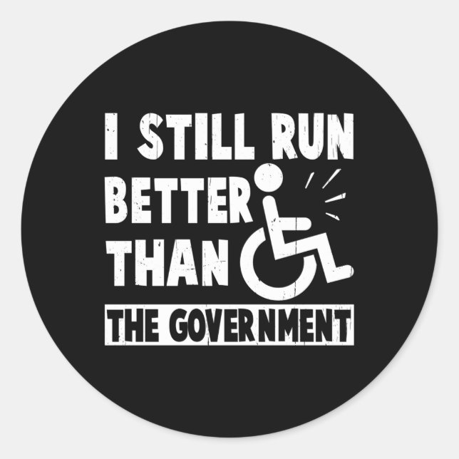 Sticker Rond Handicap moteur : (Devant)