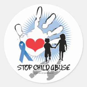 Sticker Rond Handicap pour enfants maltraités