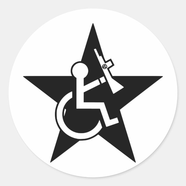Sticker Rond Handicapable (Devant)