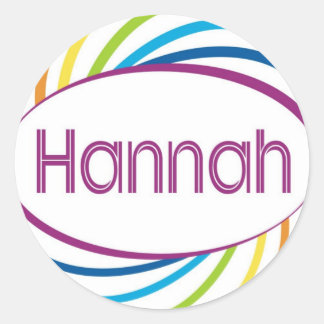 Sticker Rond Hannah
