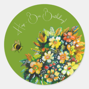 Sticker Rond Hap - Anniversaire des abeilles