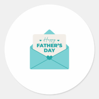 Sticker Rond Happy Father's Day