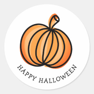 Sticker Rond Happy Halloween