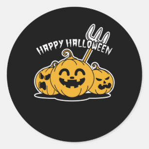 Sticker Rond Happy Halloween