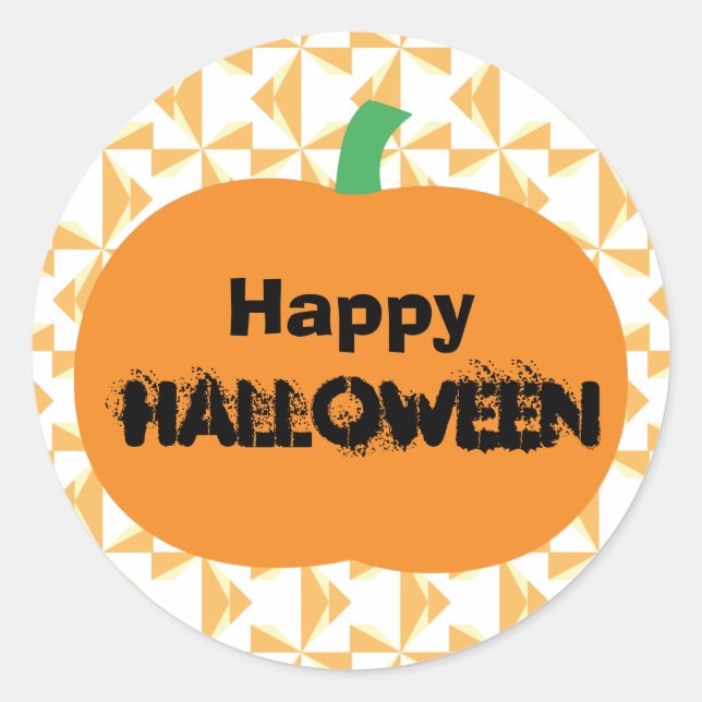 Sticker Rond Happy Halloween (Devant)
