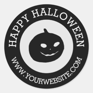 Sticker Rond Happy Halloween