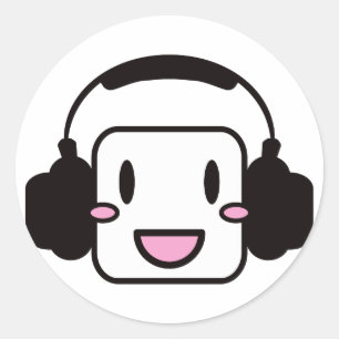Sticker Rond Happy_Music