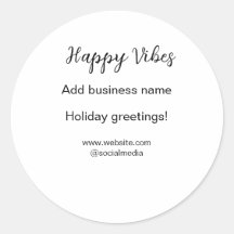 Happy vibes Noël voeux de vacances business y