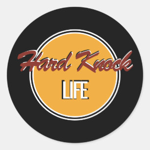Sticker Rond Hard Knock