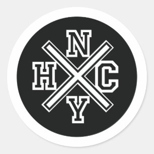 Sticker Rond Hardcore de New York