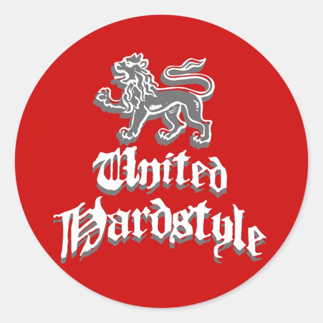 Sticker Rond Hardstyle uni (Devant)