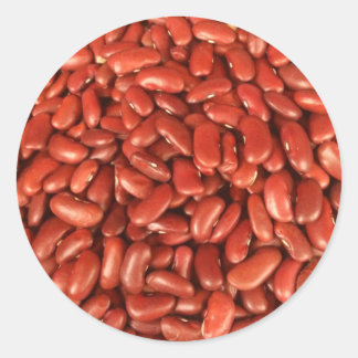 Sticker Rond Haricots rouges