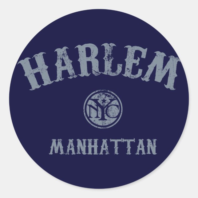 Sticker Rond Harlem (Devant)