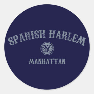 Sticker Rond Harlem espagnol