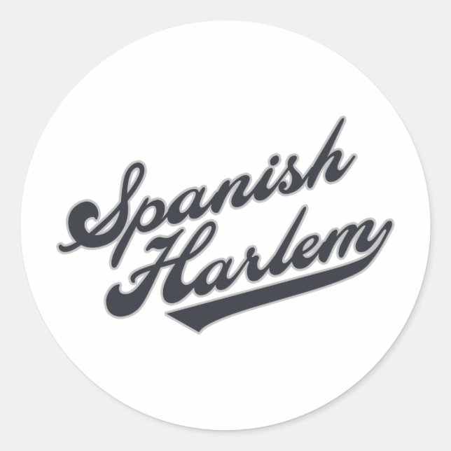 Sticker Rond Harlem espagnol (Devant)