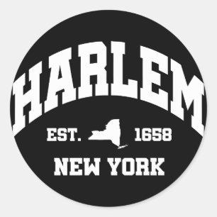 Sticker Rond Harlem, New York
