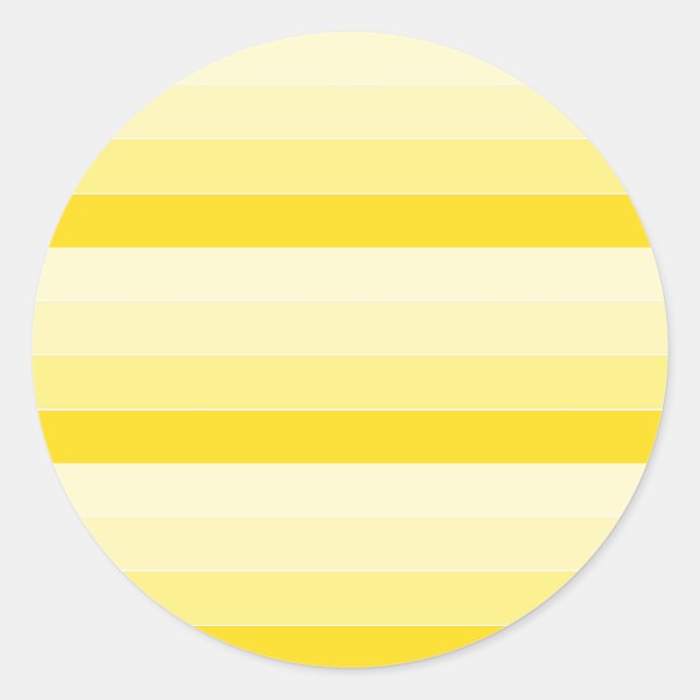 Sticker Rond Harmonie de palette de couleurs jaunes Élégant Mod (Devant)