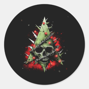 Sticker Rond Harmonisation des contrastes Arbre de Noël rencont