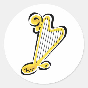 Sticker Rond harpe