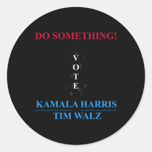 Sticker Rond Harris 2024 Election - Michelle Obama fait quelque