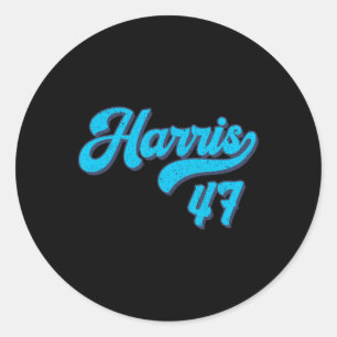 Sticker Rond Harris 47 The President Usa America 2024 Election