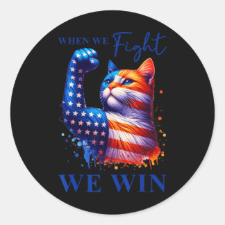 Sticker Rond Harris Cite Quand Nous Combatons Nous Gagnons Pour