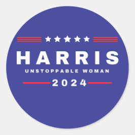 Sticker Rond Harris Femmes imparables | Élection 2024
